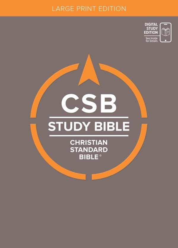 Cover image for CSB Study Bible, Large Print, Digital Study Edition, Hardcover, isbn: 9798384526223