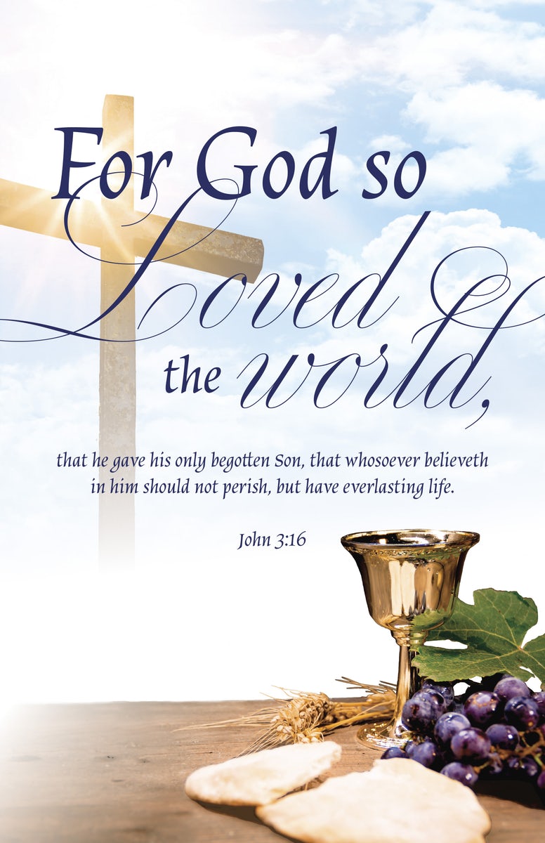 Cover image for Communion Bulletin: For God (Package of 100), isbn: 9798384526711