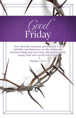 Cover image for Good Friday Bulletin: Watching Jesus (Package of 100), isbn: 9798384526766
