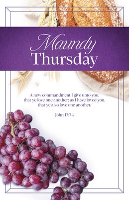 Cover image for Maundy Thursday Bulletin: As I Have (Package of 100), isbn: 9798384526773