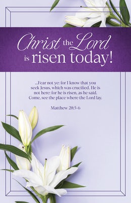 Cover image for Easter Bulletin: Christ the Lord Is Risen Today (Package of 100), isbn: 9798384526780