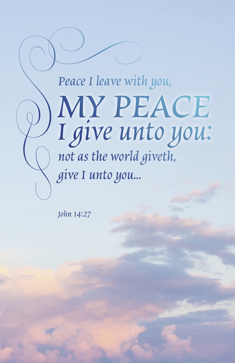 Cover image for Funeral Bulletin: My Peace (Package of 100), isbn: 9798384526926