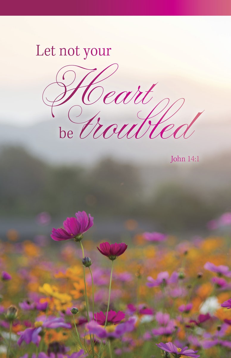 Cover image for Funeral Bulletin: Let Not (Package of 100), isbn: 9798384526964