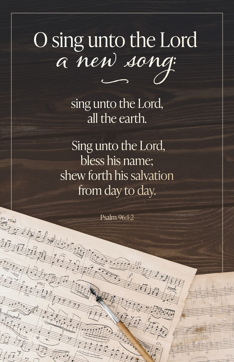 Cover image for General Worship Bulletin: Unto the Lord (Package of 100), isbn: 9798384527107