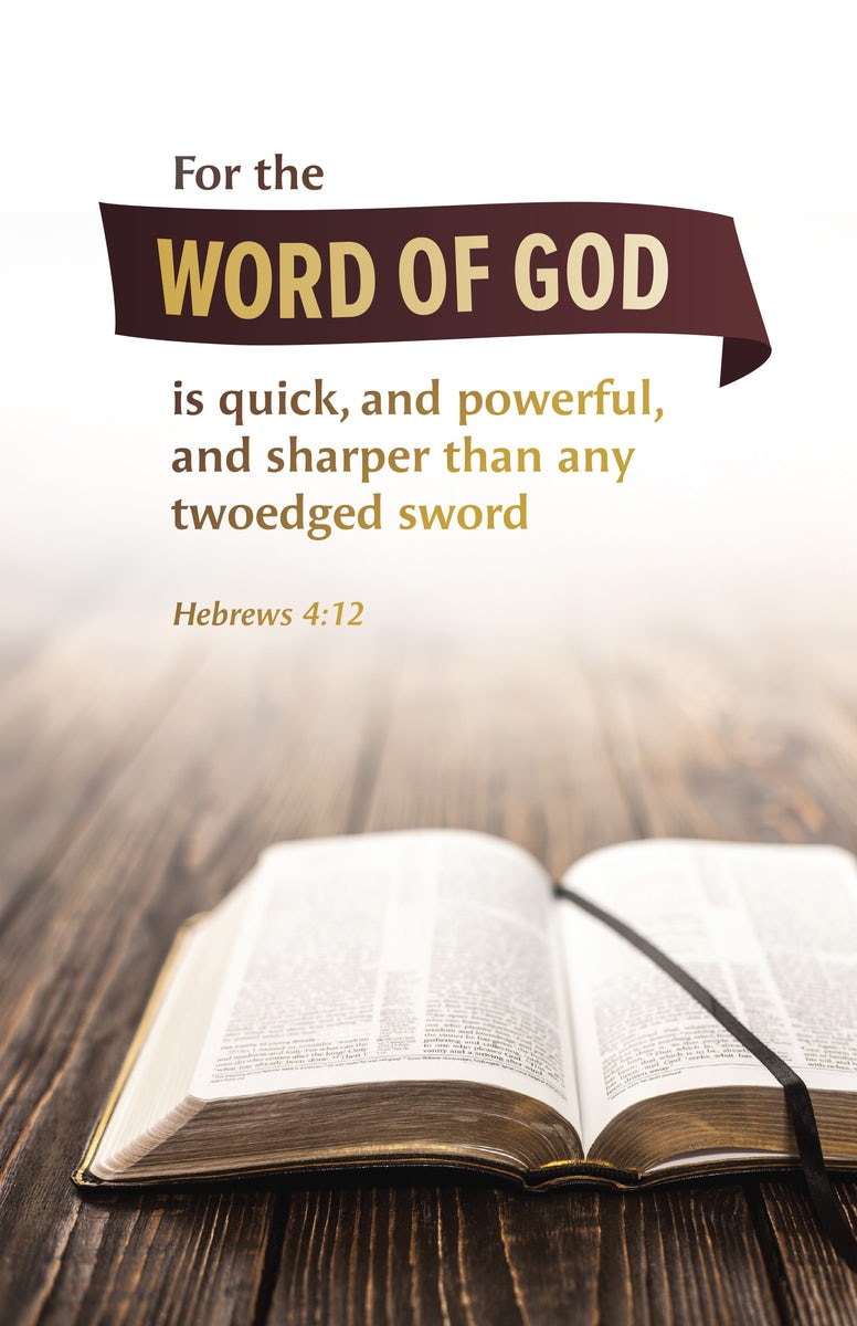 Cover image for General Worship Bulletin: The Word (Package of 100), isbn: 9798384527145