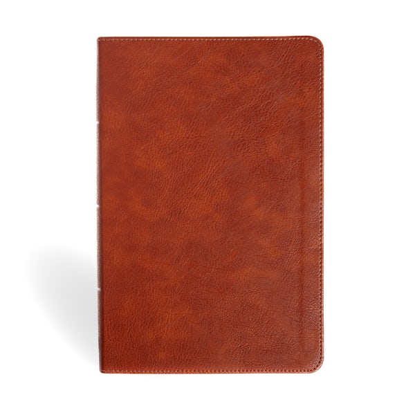Cover image for NASB Personal Size Giant Print Bible, Burnt Sienna Leathertouch, Indexed, isbn: 9798384532040