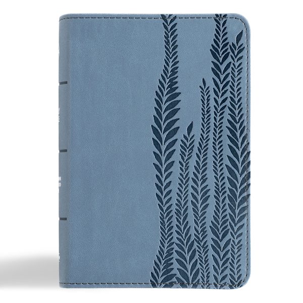 Cover image for CSB Large Print Compact Reference Bible, Digital Study Edition, Slate Leathertouch, isbn: 9798384533375