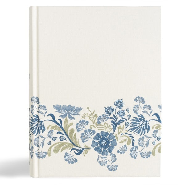 Cover image for CSB Notetaking Bible, Large Print Edition, Cream Floral Cloth Over Board, isbn: 9798384533405