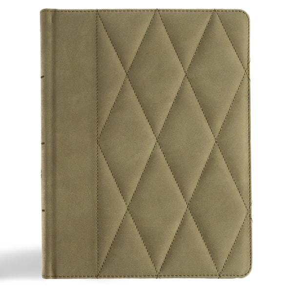 Cover image for CSB Notetaking Bible, Large Print Edition, Sage Suedesoft Leathertouch Over Board, isbn: 9798384533412