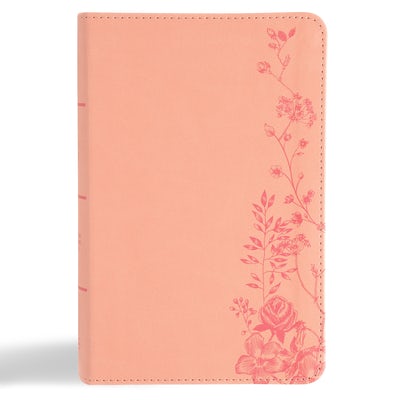 Cover image for CSB Single-Column Compact Bible, Digital Study Edition, Blush Floral Leathertouch, isbn: 9798384533443