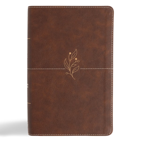 Cover image for CSB Single-Column Personal Size Bible, Digital Study Edition, Brown Leathertouch, isbn: 9798384533467