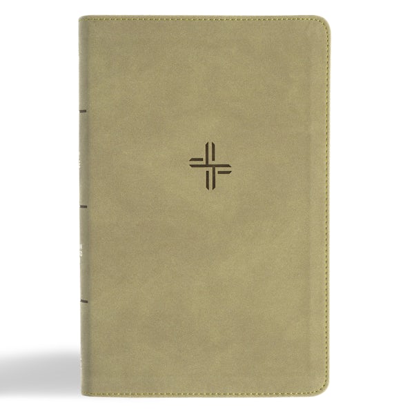 Cover image for CSB Single-Column Personal Size Bible, Digital Study Edition, Sage Suedesoft Leathertouch, isbn: 9798384533474