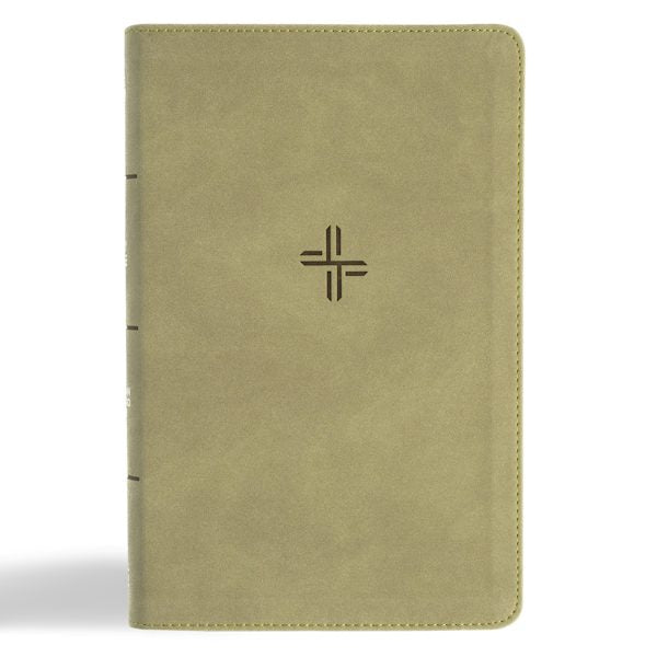 Cover image for CSB Single-Column Personal Size Bible, Digital Study Edition, Sage Suedesoft Leathertouch, isbn: 9798384533474