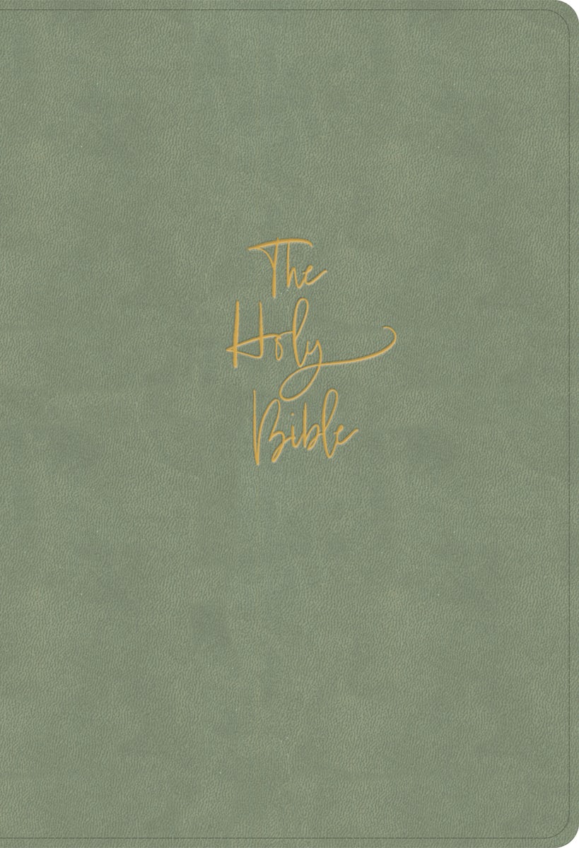 Cover image for KJV Super Giant Print Reference Bible, Sage Suedesoft Leathertouch, Indexed, isbn: 9798384533627
