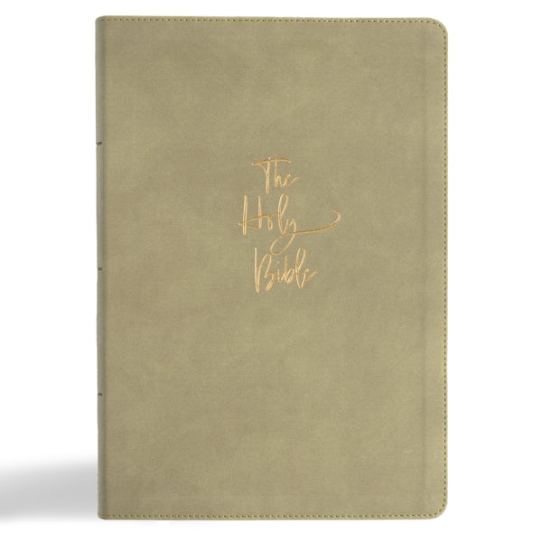 Cover image for KJV Super Giant Print Reference Bible, Sage Suedesoft Leathertouch, Indexed, isbn: 9798384533627