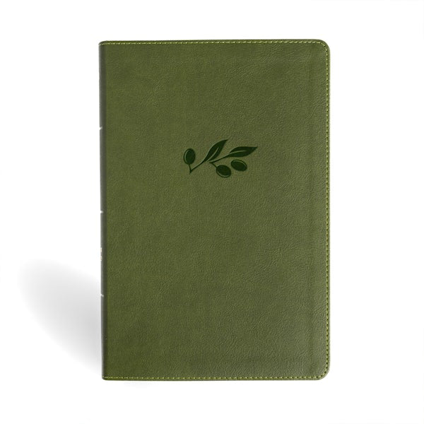 Cover image for NASB Giant Print Reference Bible, Olive Leathertouch, Indexed, isbn: 9798384533689