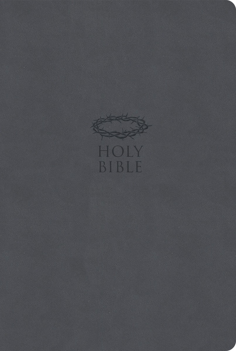 Cover image for KJV Super Giant Print Reference Bible, Value Edition, Charcoal Leathertouch, isbn: 9798384540441