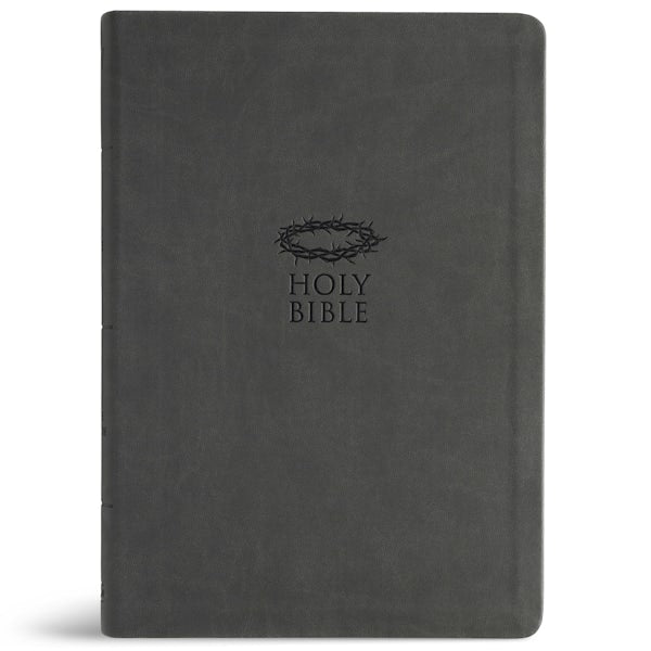 Cover image for KJV Super Giant Print Reference Bible, Value Edition, Charcoal Leathertouch, isbn: 9798384540441