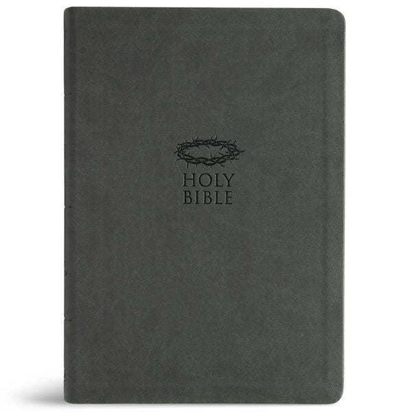 Cover image for KJV Super Giant Print Reference Bible, Value Edition, Charcoal Leathertouch, isbn: 9798384540441
