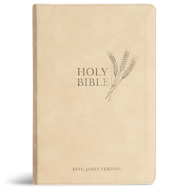 Cover image for KJV Giant Print Reference Bible, Cream Leathertouch, isbn: 9798384540458