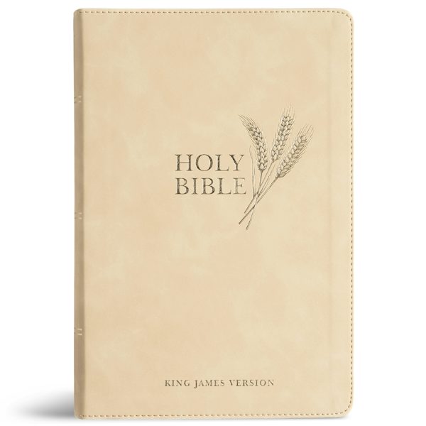 Cover image for KJV Giant Print Reference Bible, Cream Leathertouch, isbn: 9798384540458