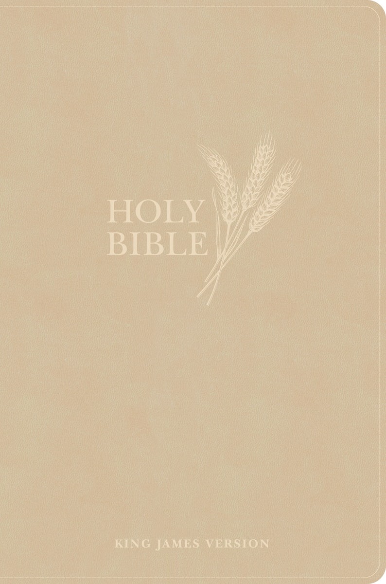Cover image for KJV Giant Print Reference Bible, Cream Leathertouch, Indexed, isbn: 9798384540465