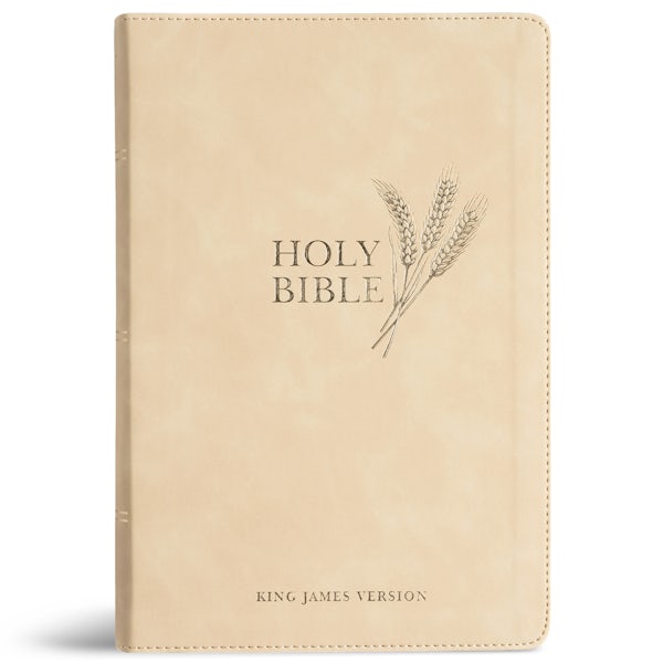 Cover image for KJV Giant Print Reference Bible, Cream Leathertouch, Indexed, isbn: 9798384540465
