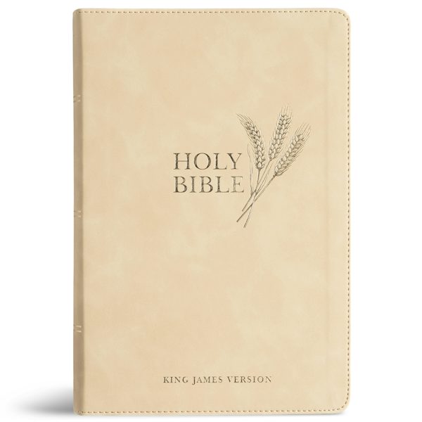 Cover image for KJV Giant Print Reference Bible, Cream Leathertouch, Indexed, isbn: 9798384540465