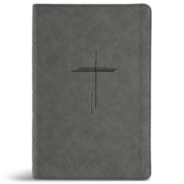 Cover image for CSB Personal Size Giant Print Bible, Digital Study Edition, Charcoal Suedesoft Leathertouch, Indexed, isbn: 9798384540724