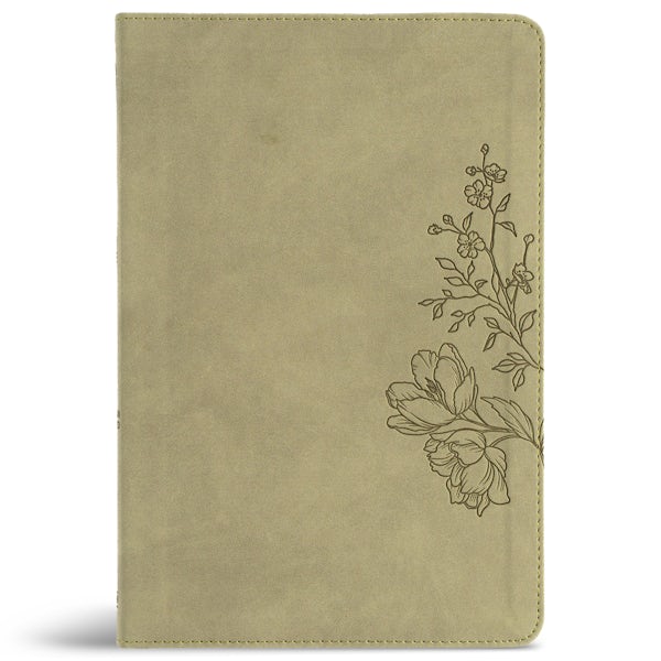 Cover image for CSB Large Print Thinline Bible, Digital Study Edition, Sage Suedesoft Leathertouch, isbn: 9798384540762