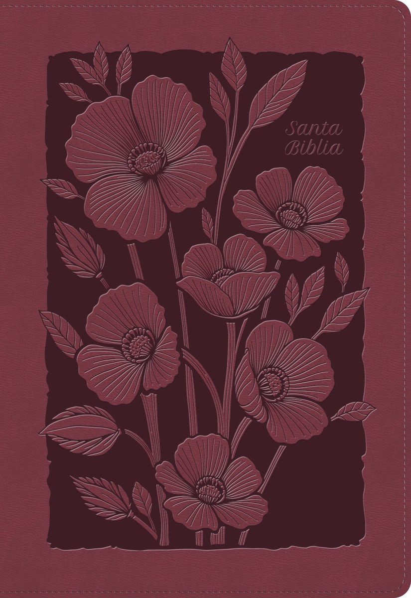 Cover image for Rvr 1960 Biblia Para Regalos Y Premios, Rubí Floral, Símil Piel, isbn: 9798384542896