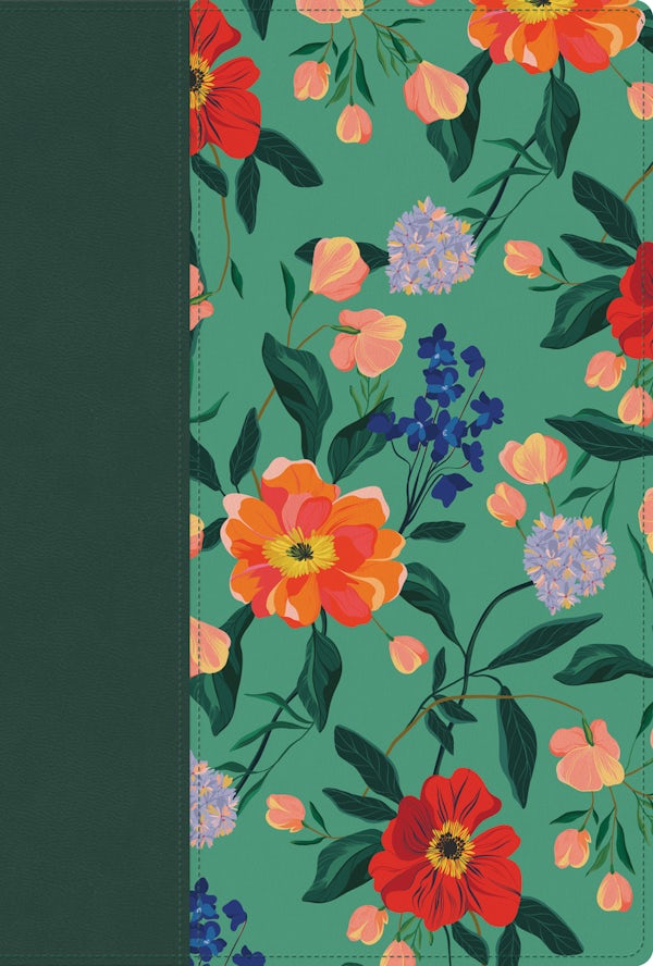 Cover image for Rvr 1960 Biblia Letra Grande, Tama�o Manual, Edici�n Especial, Verde Floreado, S�mil Piel, isbn: 9798384544371
