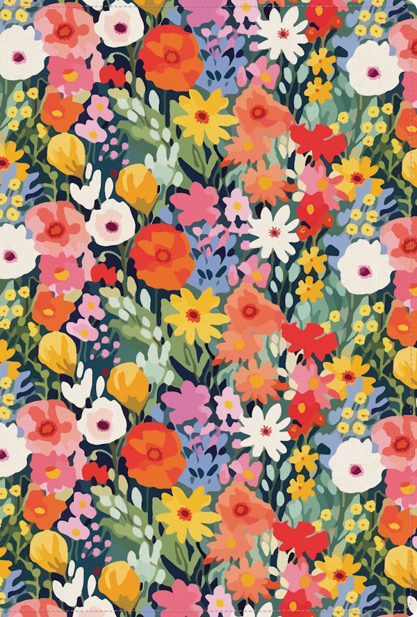Cover image for Rvr 1960 Biblia Letra Grande, Tama�o Manual, Edici�n Especial, Multicolor Floral, S�mil Piel, isbn: 9798384544388