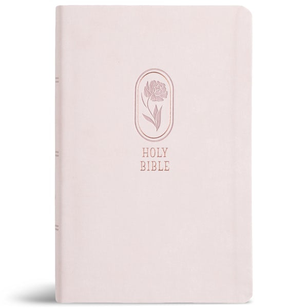 Cover image for KJV Large Print Personal Size Reference Bible, Blush Pink Leathertouch, Indexed, isbn: 9798384546177