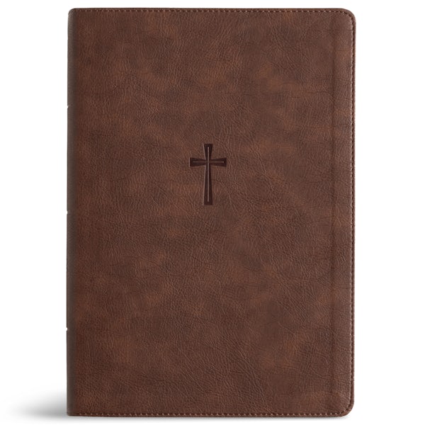 Cover image for CSB Super Giant Print Reference Bible, Optimal Type, Digital Study Edition, Brown Leathertouch, isbn: 9798384546405