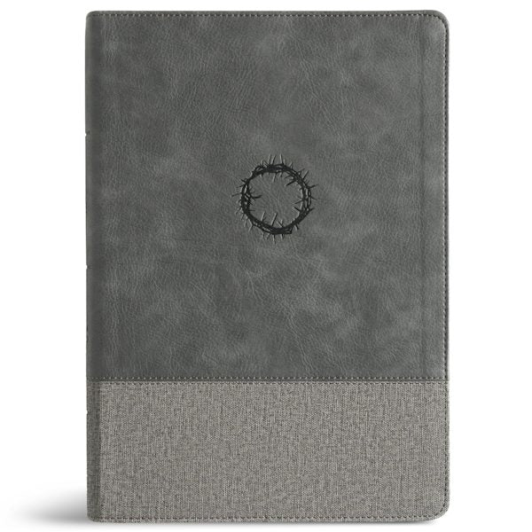 Cover image for CSB Super Giant Print Reference Bible, Easy-To-Read Optimal Type, Digital Study Edition, Charcoal Leathertouch, isbn: 9798384546467