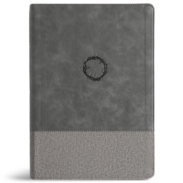 Cover image for CSB Super Giant Print Reference Bible, Optimal Type, Digital Study Edition, Charcoal Leathertouch, Indexed, isbn: 9798384546474