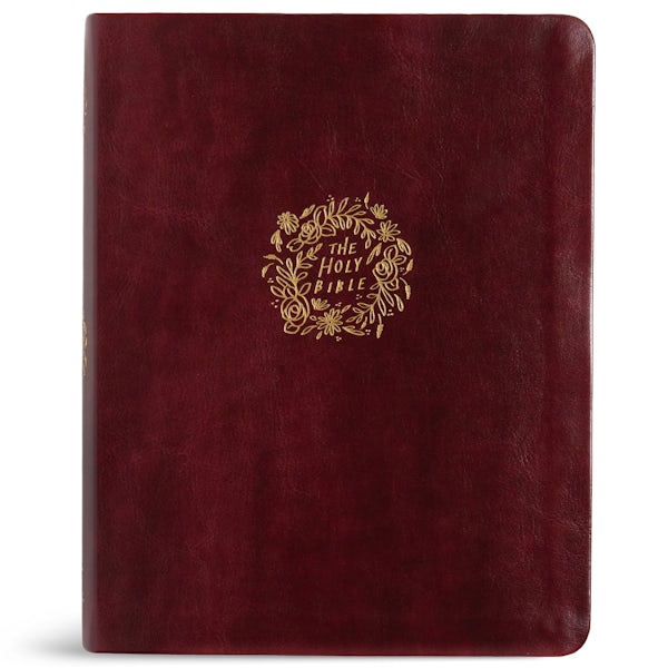 Cover image for CSB Notetaking Bible, Hosanna Revival Edition, Heidelberg Burgundy Leathertouch, isbn: 9798384546559