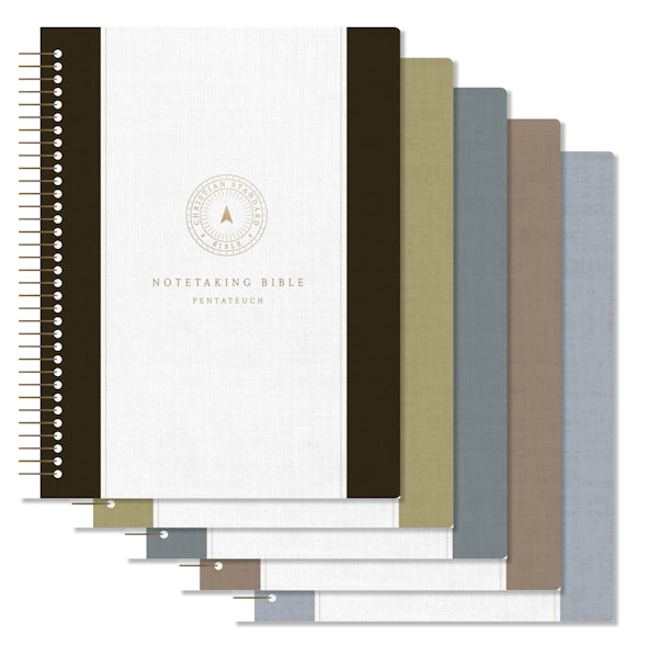 Cover image for CSB Spiral-Bound Notetaking Bible, Optimal Type, Five-Volume Set, isbn: 9798384552581