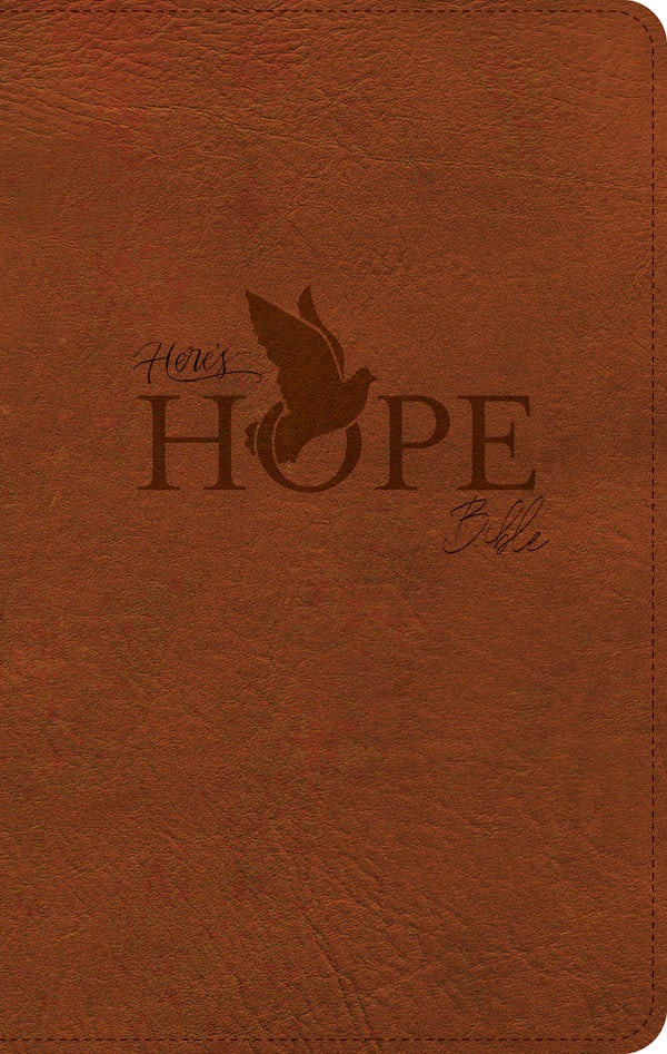 Cover image for CSB Here's Hope Bible, Burnt Sienna Leathertouch, isbn: 9798384552758