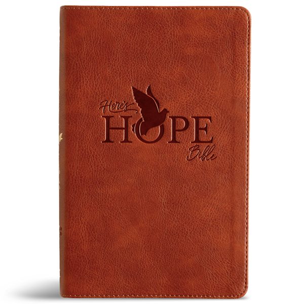 Cover image for CSB Here's Hope Bible, Burnt Sienna Leathertouch, isbn: 9798384552758