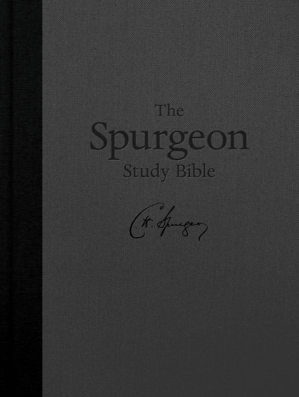 Cover image for KJV Spurgeon Study Bible, Charcoal Hardcover, isbn: 9798384552888