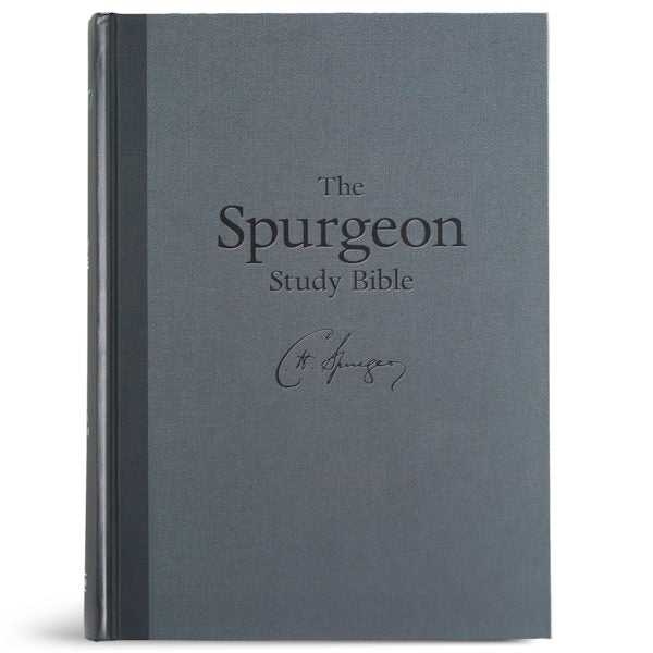 Cover image for KJV Spurgeon Study Bible, Charcoal Hardcover, isbn: 9798384552888