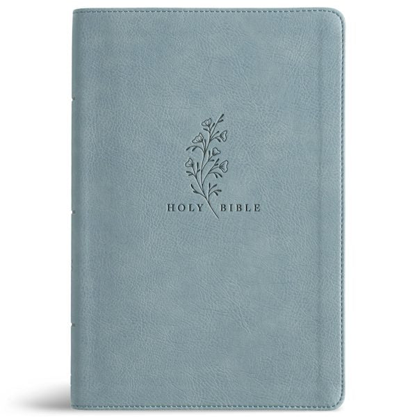Cover image for CSB Giant Print Reference Bible, Easy-To-Read Optimal Type, Digital Study Edition, Weathered Blue Leathertouch, isbn: 9798384552956