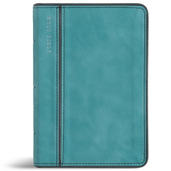 Cover image for CSB Large Print Compact Reference Bible, Easy-To-Read Optimal Type, Digital Study Edition, Teal Leathertouch, isbn: 9798384552994