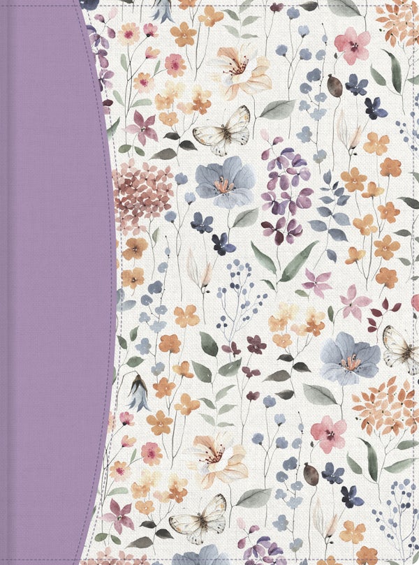 Cover image for Rvr 1960 Biblia de Apuntes Tama�o Personal, Morado Floral, Tela Sobre Tapa Dura, isbn: 9798384554196
