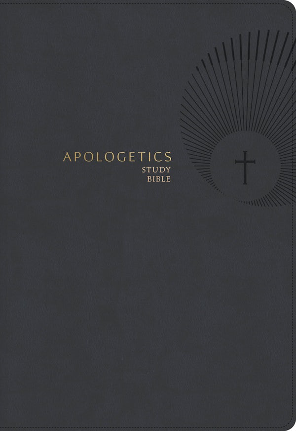 Cover image for CSB Apologetics Study Bible, Revised & Updated, Easy-To-Read Optimal Type, Charcoal Leathertouch, Indexed, isbn: 9798384557173