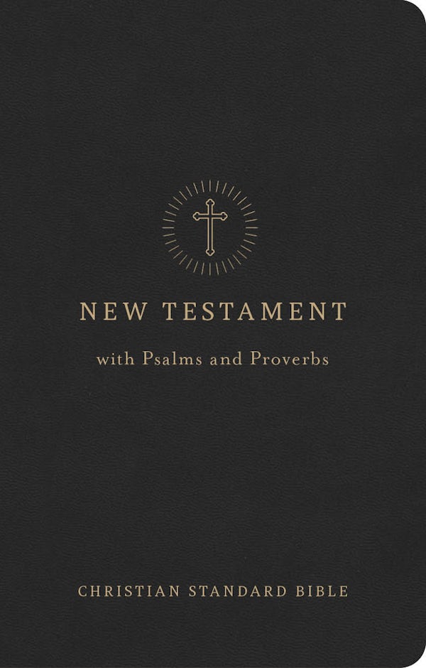 Cover image for CSB Pocket New Testament with Psalms and Proverbs, Easy-To-Read Optimal Type, Black Leathertouch, isbn: 9798384557203
