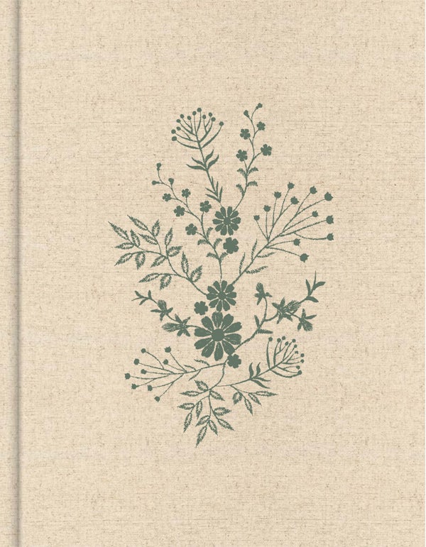 Cover image for CSB Notetaking Bible, Expanded Reference Edition, Cream/Floral Cloth Over Board, isbn: 9798384557470