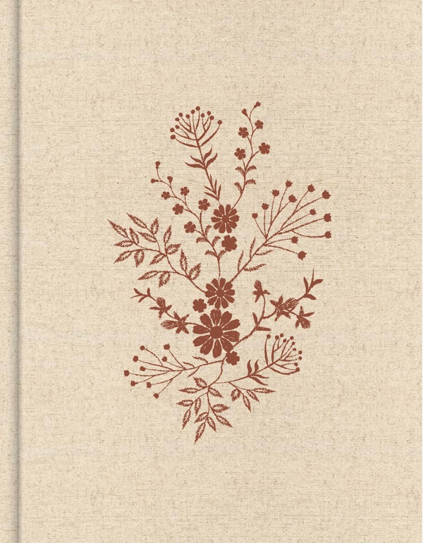 Cover image for KJV Notetaking Bible, Expanded Reference Edition, Cream/Floral Cloth Over Board, isbn: 9798384557647
